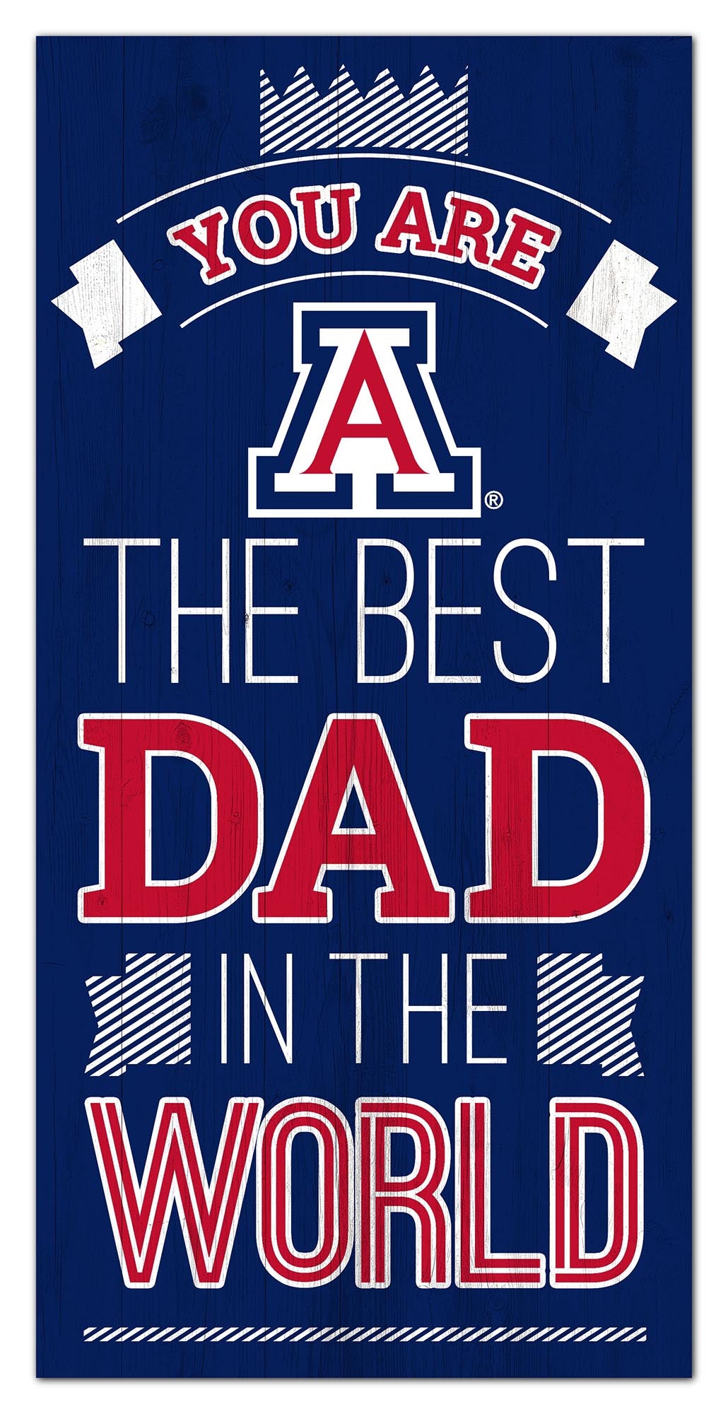 Arizona Wildcats Best Dad Wood Sign - 6