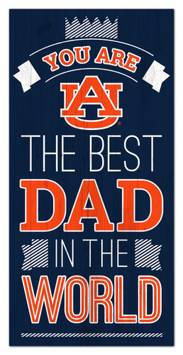 Auburn Tigers Best Dad Wood Sign - 6