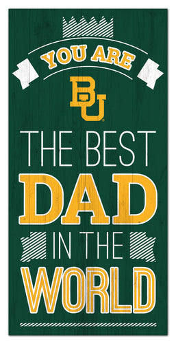 Baylor Bears Best Dad Wood Sign - 6