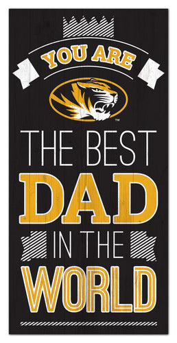 Missouri Tigers Best Dad Wood Sign - 6