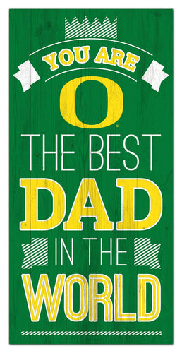 Oregon Ducks Best Dad Wood Sign - 6