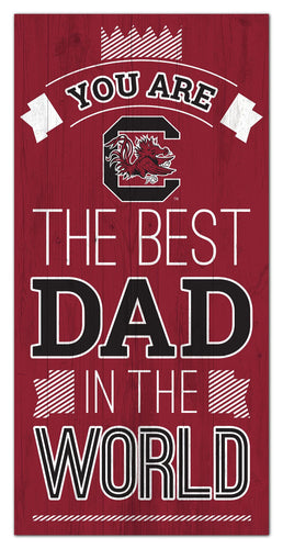 South Carolina Gamecocks Best Dad Wood Sign - 6