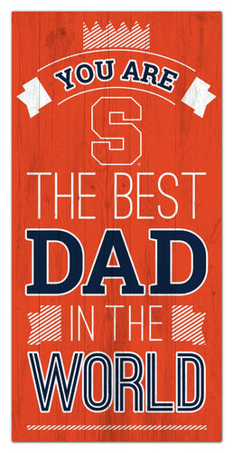 Syracuse Orange Best Dad Wood Sign - 6