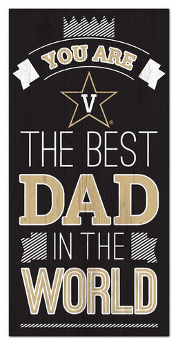 Vanderbilt Commodores Best Dad Wood Sign - 6