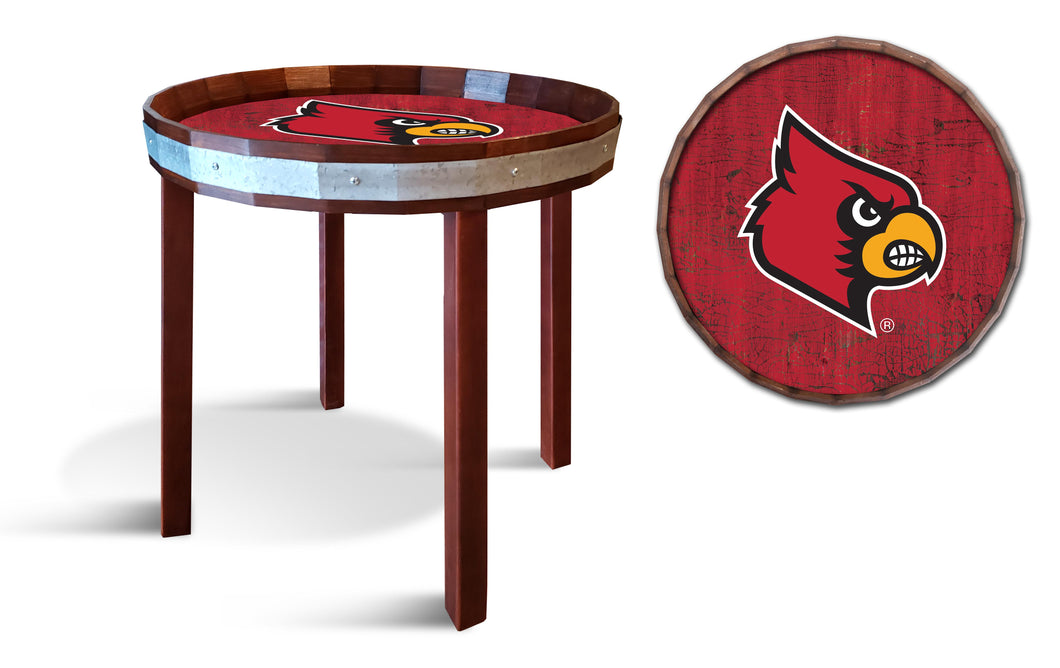 Louisville Cardinals Barrel Head Sign 