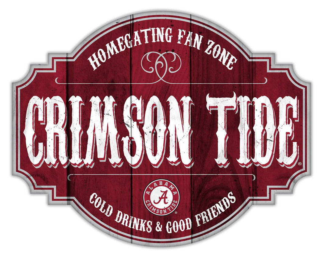 Alabama Crimson Tide Homegating Wood Tavern Sign - 24