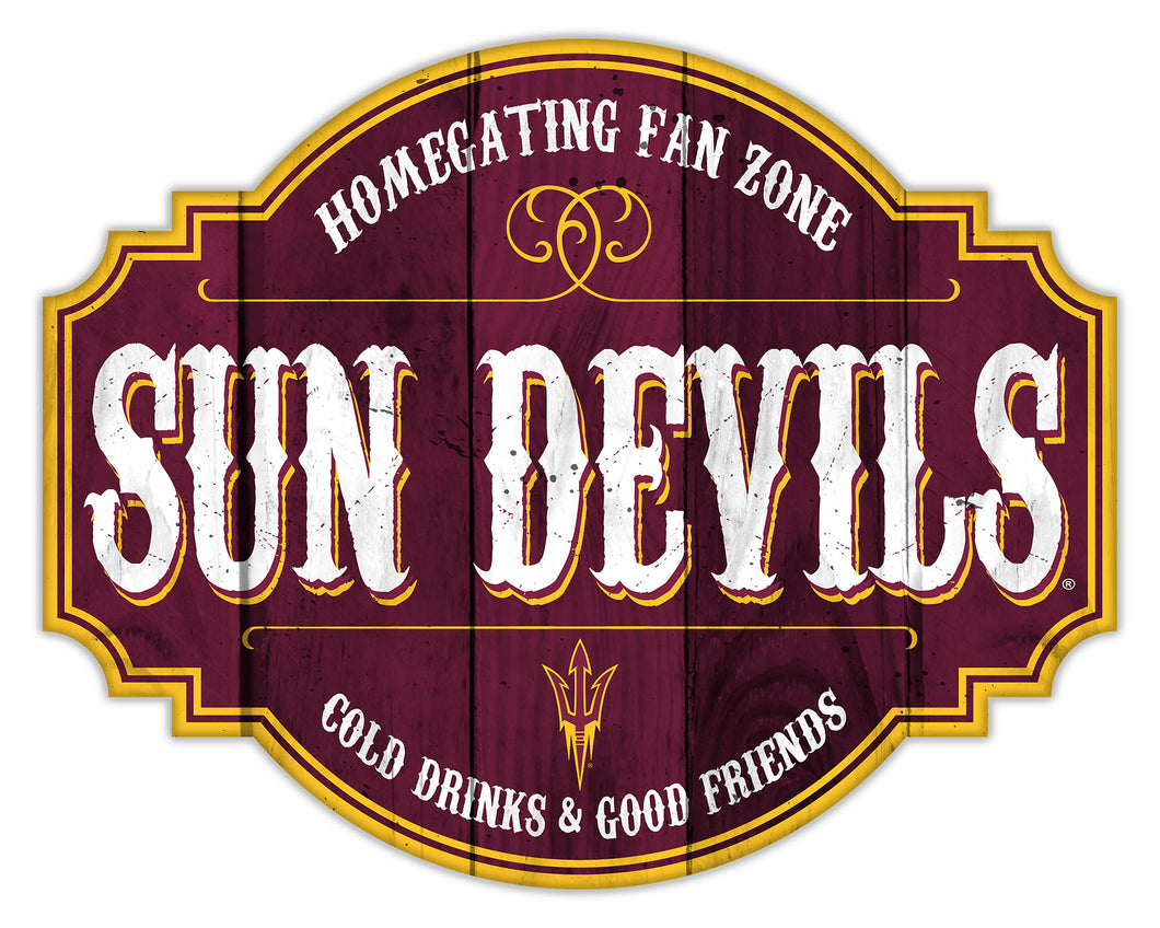 Arizona State Sun Devils Homegating Wood Tavern Sign - 12