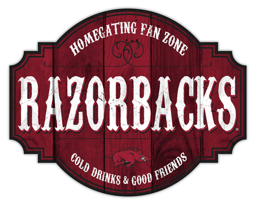 Arkansas Razorbacks Homegating Wood Tavern Sign - 12