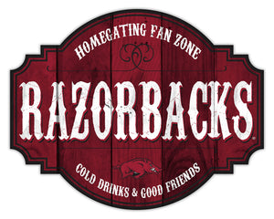 Arkansas Razorbacks Homegating Wood Tavern Sign - 12"