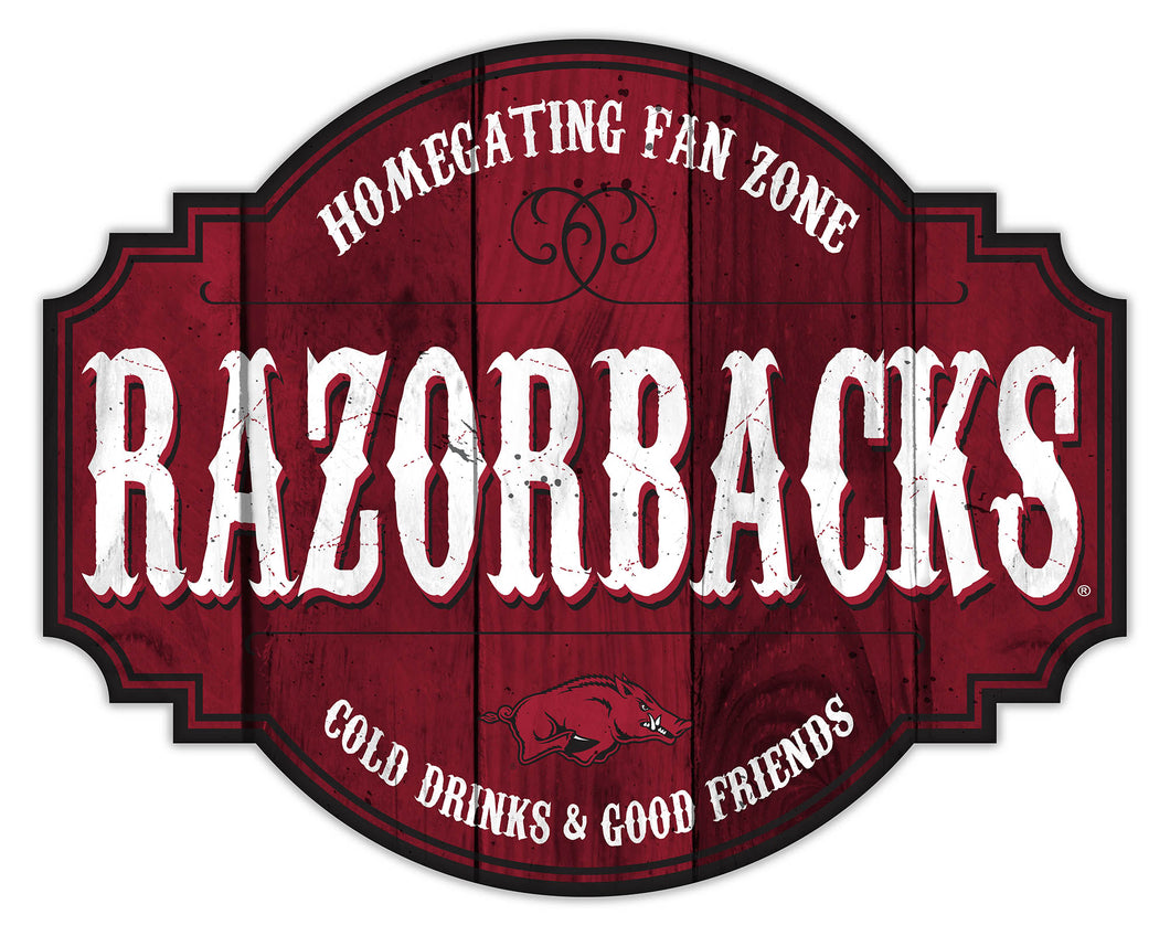 Arkansas Razorbacks Homegating Wood Tavern Sign - 12