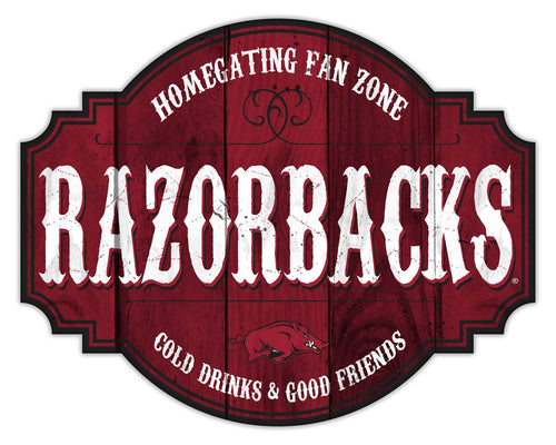 Arkansas Razorbacks Homegating Wood Tavern Sign - 24