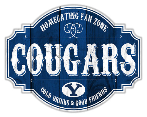 BYU Cougars Homegating Wood Tavern Sign - 24