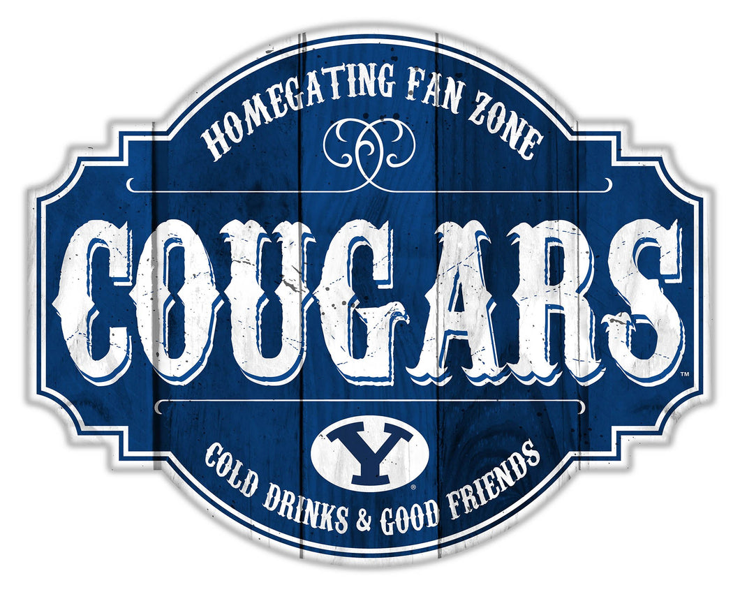 BYU Cougars Homegating Wood Tavern Sign - 24