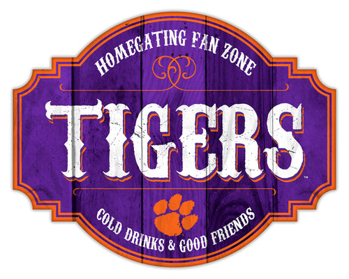 Clemson Tigers Homegating Wood Tavern Sign - 12