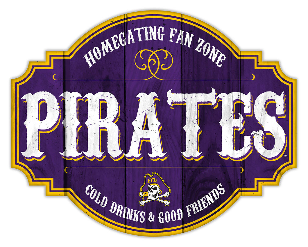 East Carolina Pirates Homegating Wood Tavern Sign - 12
