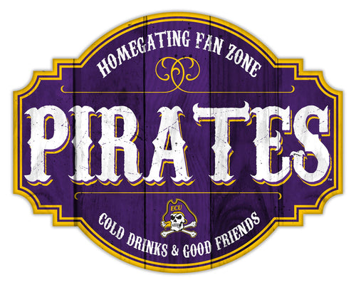 East Carolina Pirates Homegating Wood Tavern Sign - 24