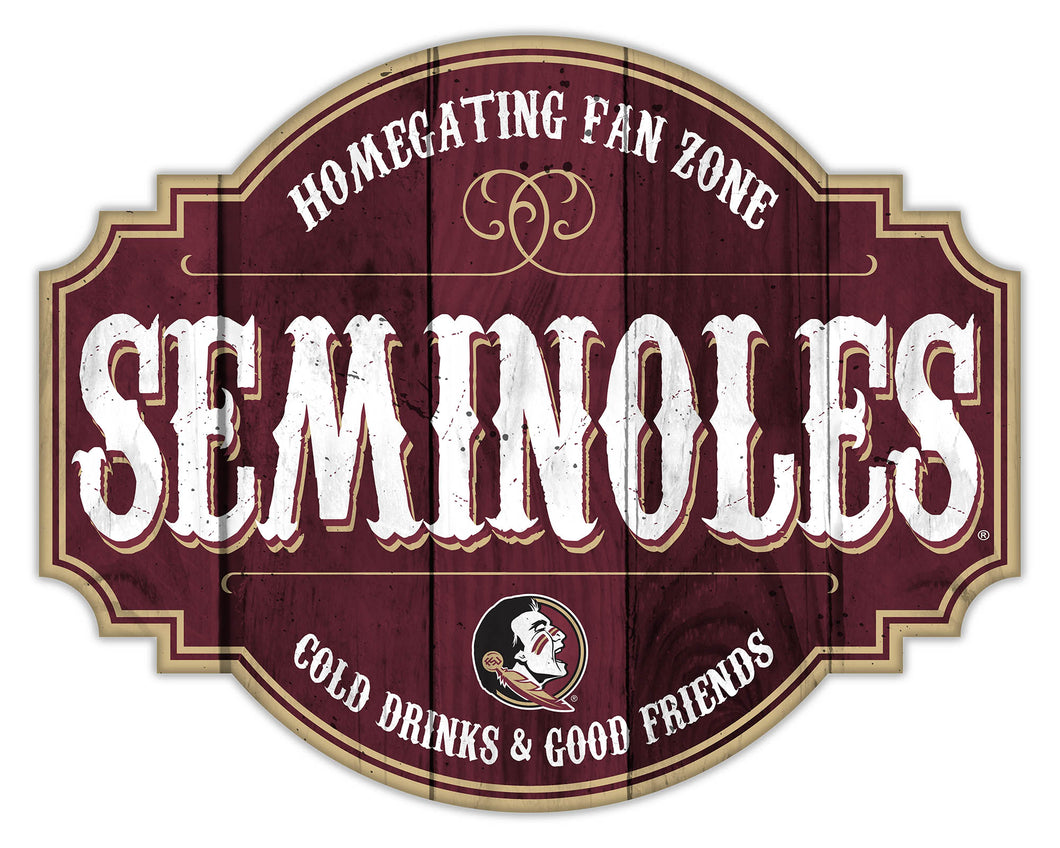 Florida State Seminoles Homegating Wood Tavern Sign - 12