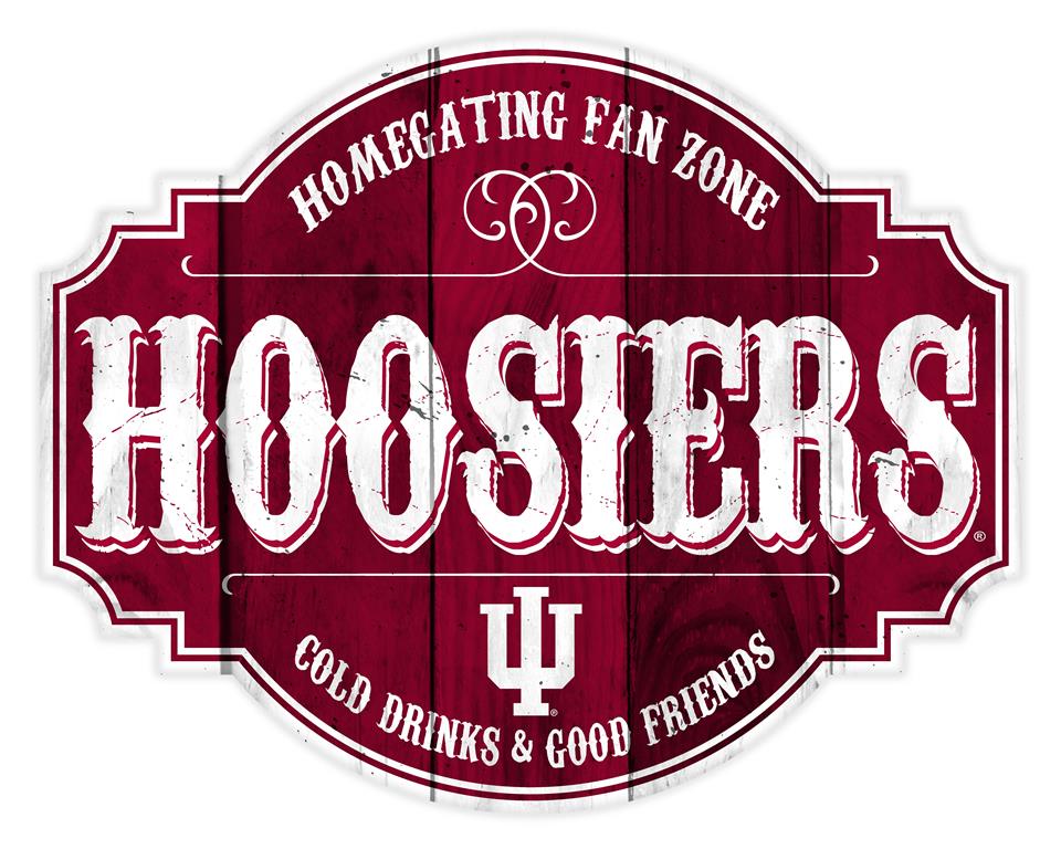 Indiana Hoosiers Homegating Wood Tavern Sign - 12