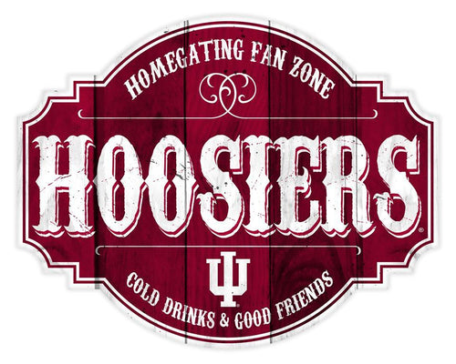 Indiana Hoosiers Homegating Wood Tavern Sign - 24