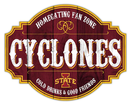 Iowa State Cyclones Homegating Wood Tavern Sign - 12