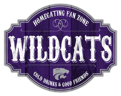 Kansas State Wildcats Homegating Wood Tavern Sign - 12