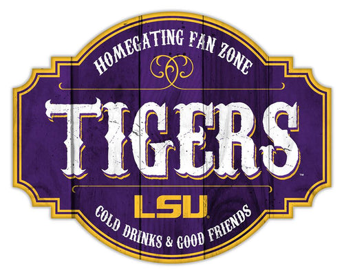 LSU Tigers Homegating Wood Tavern Sign - 12