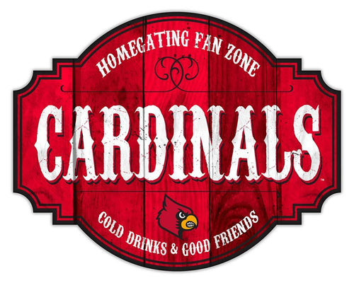 Louisville Cardinals Homegating Wood Tavern Sign - 24