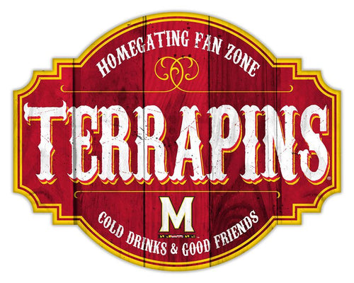 Maryland Terrapins Homegating Wood Tavern Sign - 24