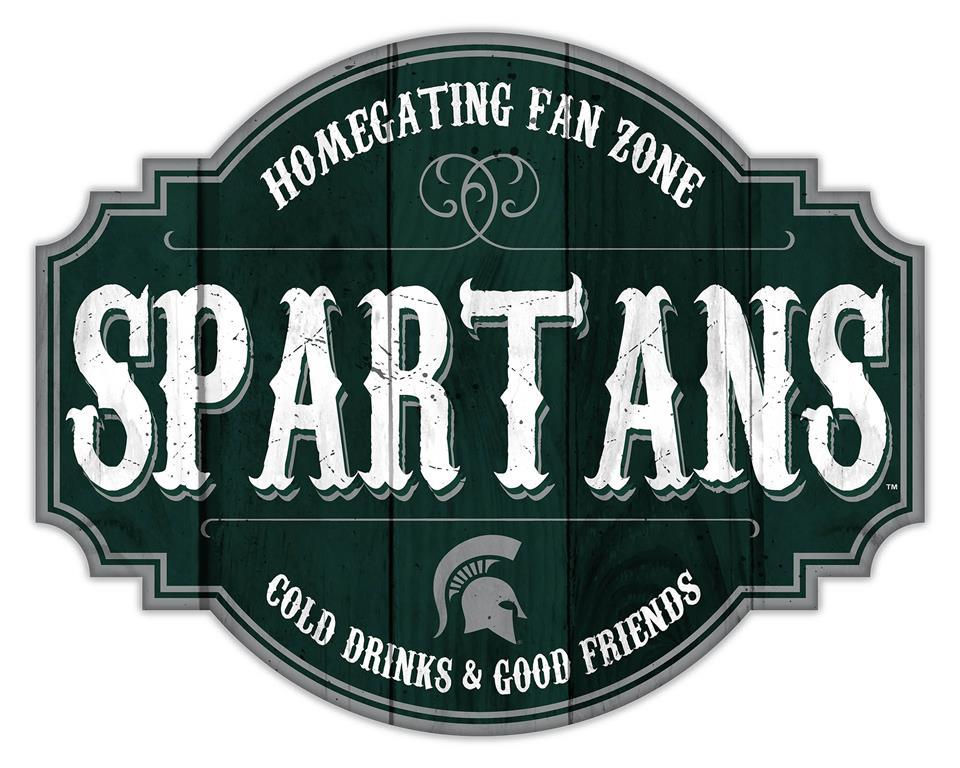Michigan State Spartans Homegating Wood Tavern Sign - 24