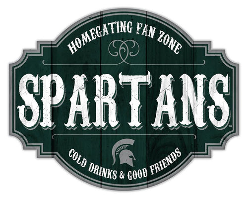 Michigan State Spartans Homegating Wood Tavern Sign - 12