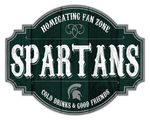 Michigan State Spartans Homegating Wood Tavern Sign - 12"