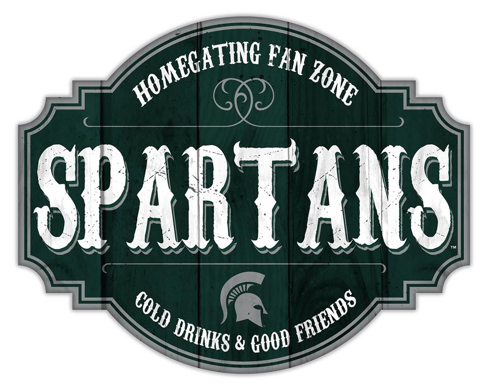 Michigan State Spartans Homegating Wood Tavern Sign - 12