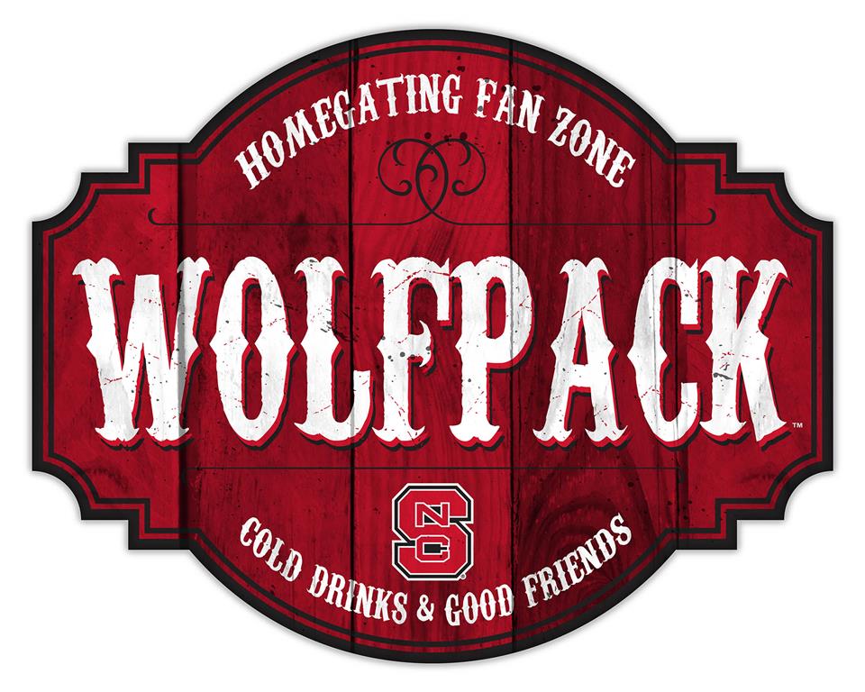 NC State Wolfpack Homegating Wood Tavern Sign - 12