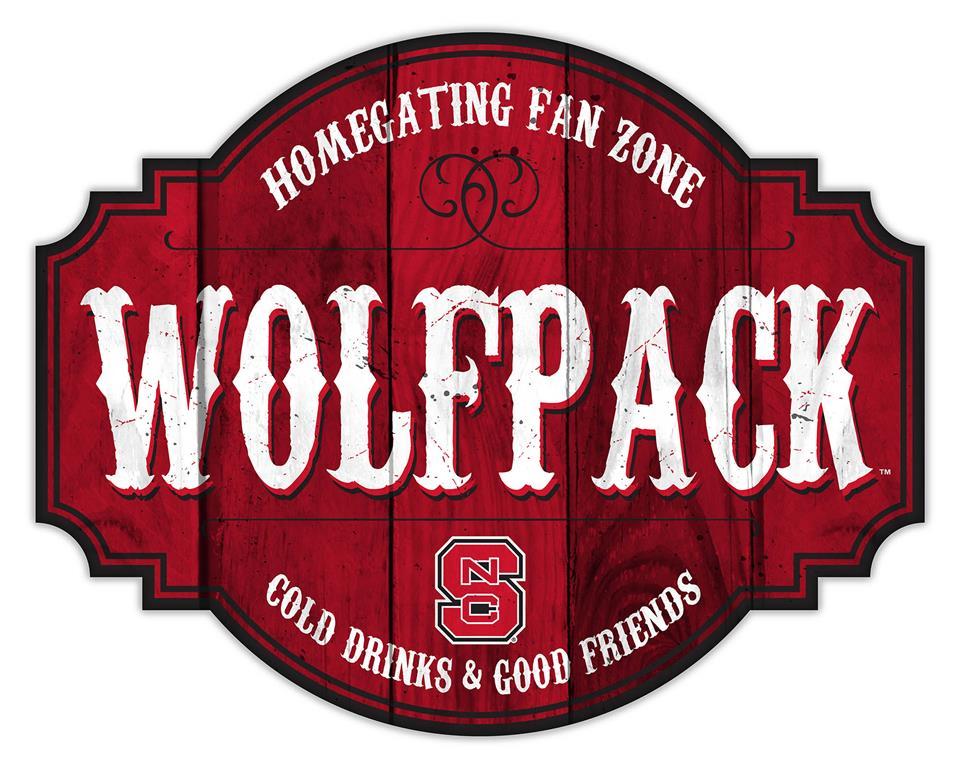 NC State Wolfpack Homegating Wood Tavern Sign - 24