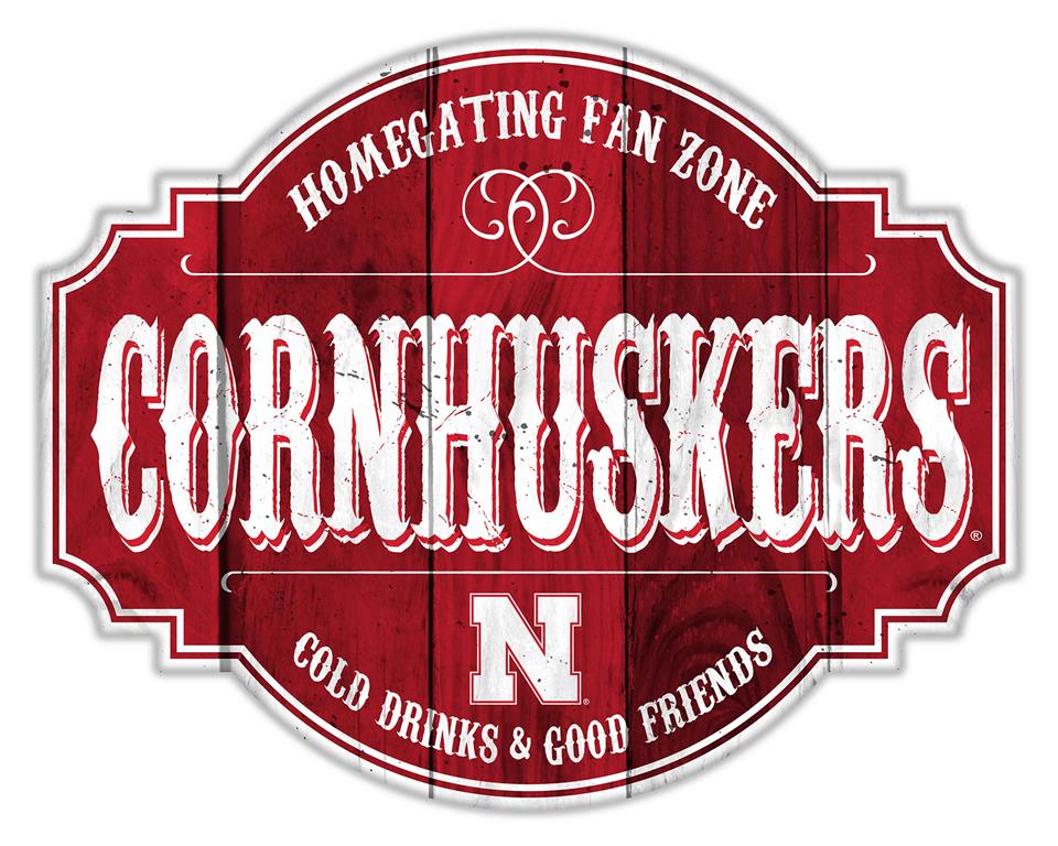 Nebraska Cornhuskers Homegating Wood Tavern Sign - 12
