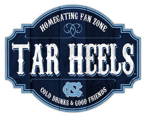 North Carolina Tar Heels Homegating Wood Tavern Sign - 12"