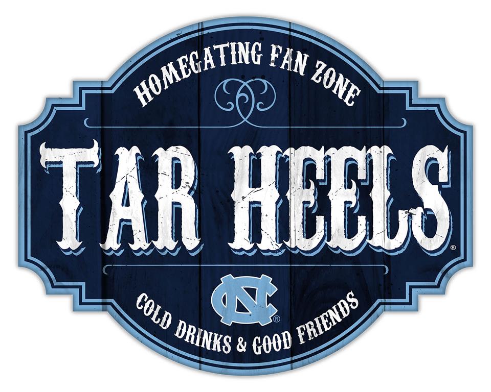 North Carolina Tar Heels Homegating Wood Tavern Sign - 12