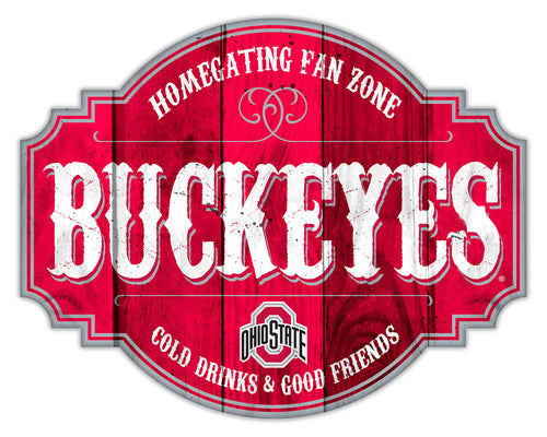 Ohio State Buckeyes Homegating Wood Tavern Sign - 24