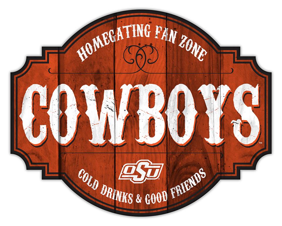 Oklahoma State Cowboys Homegating Wood Tavern Sign - 12