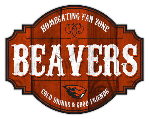 Oregon State Beavers Homegating Wood Tavern Sign - 12