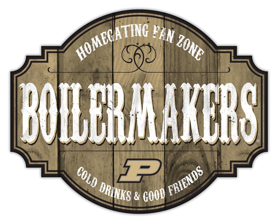Purdue Boilermakers Homegating Wood Tavern Sign - 24
