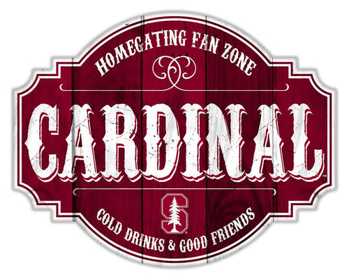 Stanford Cardinal Homegating Wood Tavern Sign - 12