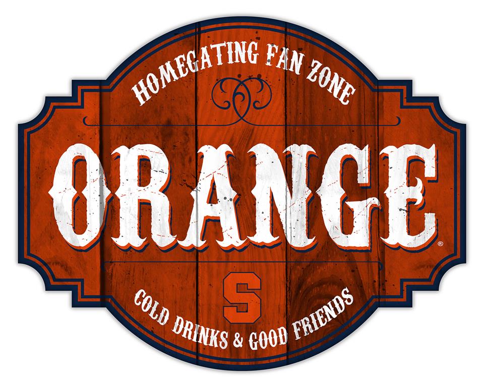 Syracuse Orange Homegating Wood Tavern Sign - 12