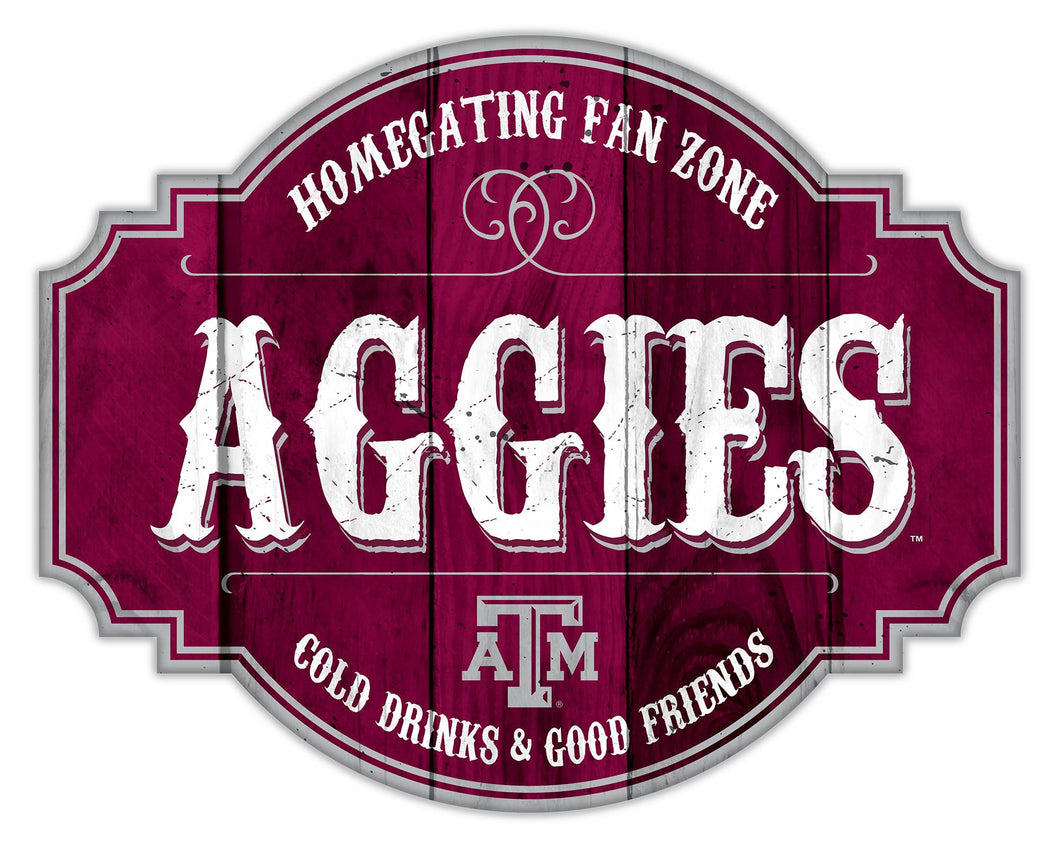Texas A&M Aggies Homegating Wood Tavern Sign - 24
