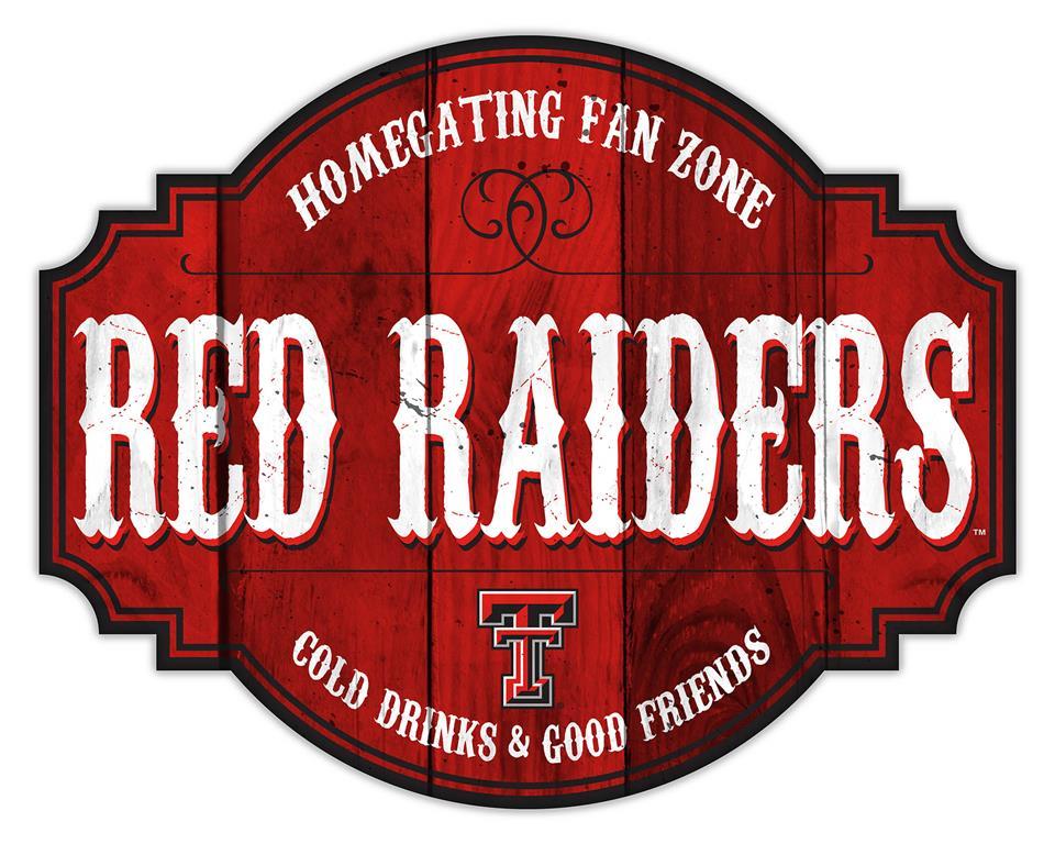 Texas Tech Red Raiders Homegating Wood Tavern Sign - 24