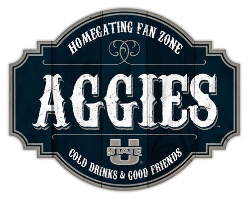 Utah State Aggies Homegating Wood Tavern Sign - 12