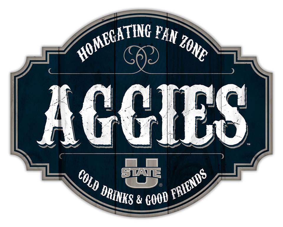 Utah State Aggies Homegating Wood Tavern Sign - 12