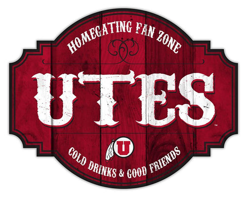 Utah Utes Homegating Wood Tavern Sign - 24
