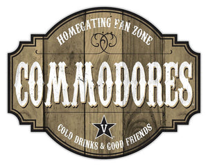 Vanderbilt Commodores Homegating Wood Tavern Sign - 24"