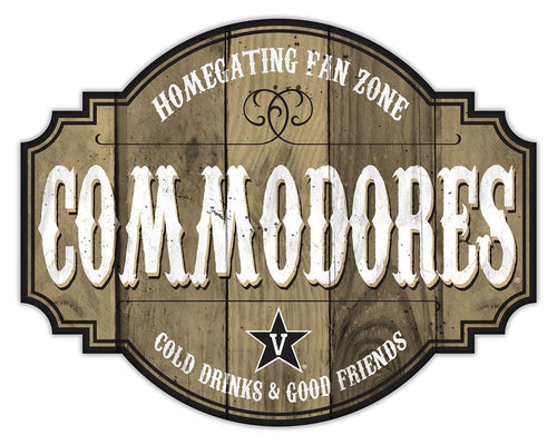 Vanderbilt Commodores Homegating Wood Tavern Sign - 12